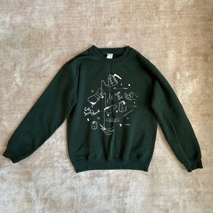 Cafe Saint Henri dark green sweatshirt - size small